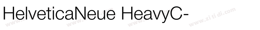 HelveticaNeue HeavyC字体转换